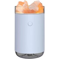 Kristall-Salzstein-Luftbefeuchter, buntes Licht, 260 ml, tragbarer Nebel-Luftbefeuchter, leiser USB-Diffusor für ätherische Öle, kühler von ERSANDY