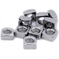 M10 (10 mm) Vierkantmutter (abgeschrägt) – Edelstahl (A2) (20 Stück) von ERSANDY