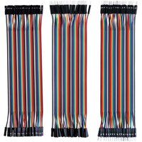 Packung mit 120 Dupont-Breadboard-Kabeln, 28 AWG, 3-in-1 [40-Pin-Stecker auf Buchse, 40-Pin-Stecker auf Stecker, 40-Pin-Buchse auf Buchse], Länge 20 von ERSANDY