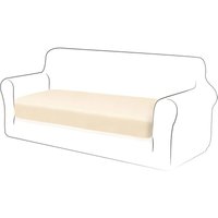 Samt-Kissenbezug, Sofakissen, Möbelschutz, Sofa-Sitzbezug für Sofa, 2-Sitzer, Samt-Kissenbezug für Stuhl (Elfenbeinweiß) von ERSANDY
