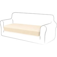 Ersandy - Samt-Kissenbezug, Sofakissen, Möbelschutz, Sofa-Sitzbezug für Sofa, 2-Sitzer, Samt-Kissenbezug für Stuhl (Elfenbeinweiß) von ERSANDY