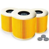 Set mit 3 Kartuschenfiltern + 3 zusätzlichen Verschlussschrauben – für Kärcher WD3 Premium WD2 WD3 WD 3 MV3 WD 3 P Staubsauger – Erweiterungsset Set mit 3 Kartuschenfiltern + 3 zusätzlichen Verschlussschrauben – für Kärcher WD3 Premium WD2 WD3 WD 3 MV3 WD 3 P Staubsauger – Erweiterungsset von ERSANDY