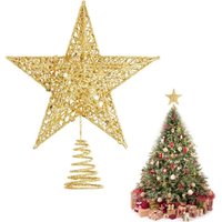 Stern für Weihnachtsbaum, Weihnachtsbaum-Sternspitze, Weihnachtsbaumspitze, Weihnachtsbaumdekoration, Weihnachtsbaumspitze, Dekoration für von ERSANDY