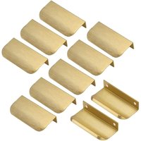 Unsichtbarer Goldgriff, 10 Stück Goldgriff Goldmöbelgriff Unsichtbarer Möbelgriff, Achsabstand 64 mm Unsichtbarer Goldgriff, 10 Stück Goldgriff Goldmöbelgriff Unsichtbarer Möbelgriff, Achsabstand 64 mm von ERSANDY