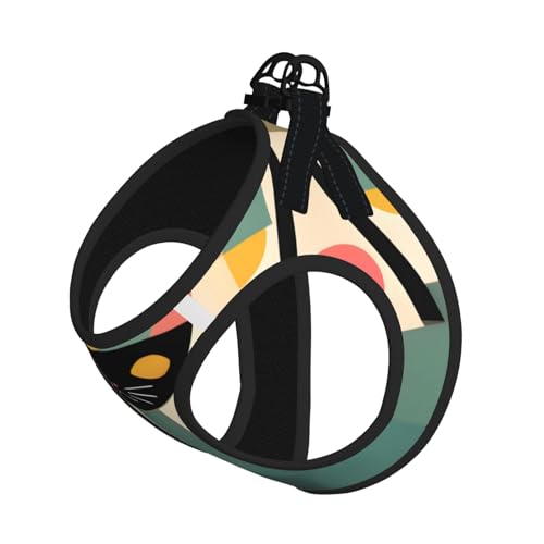 Mid-Century Hundegeschirr mit modernem Kunstdruck, verstellbar, für Spaziergänge, Welpen, Leinenclips, Haustiergeschirr, Trainingsweste Mid-Century Hundegeschirr mit modernem Kunstdruck, verstellbar, für Spaziergänge, Welpen, Leinenclips, Haustiergeschirr, Trainingsweste von ERSDWRE
