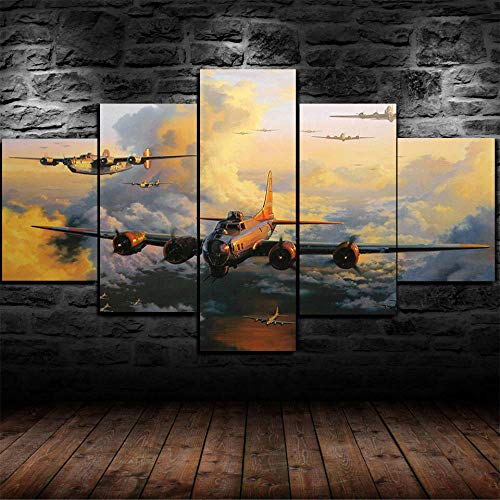 ERSHA Gerahmte Wandkunst Boeing B-17 Flying Fortress Bild Malerei Leinwand Home Decor von ERSHA