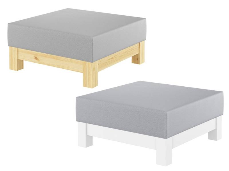 ERST-HOLZ Arbeitshocker Gemütlicher Gepolsterter Hocker für Schlaf- und Wohnzimmer von ERST-HOLZ