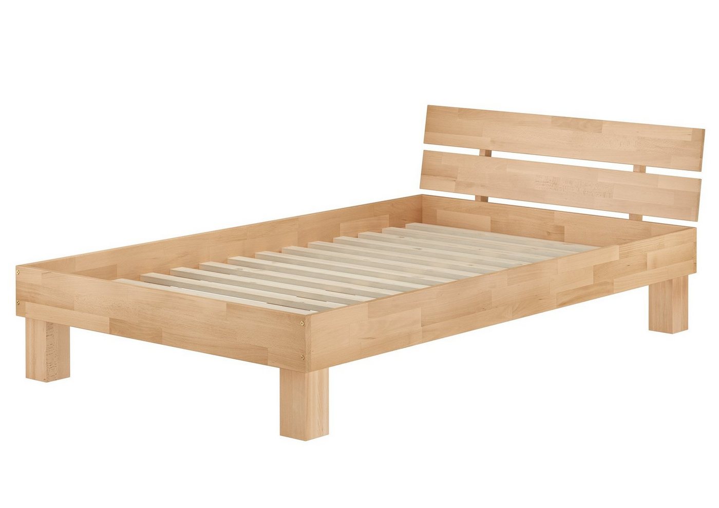 ERST-HOLZ Bett Breiteres Einzelbett Gästebett Buche Massiv Überlänge 120 x 220, Buchegeölt ERST-HOLZ Bett Breiteres Einzelbett Gästebett Buche Massiv Überlänge 120 x 220, Buchegeölt von ERST-HOLZ