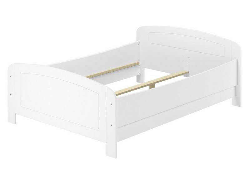 ERST-HOLZ Bett Doppelbett Seniorenbett 140 x 200 cm Weiß Verstellbare Einlegetiefe, Kieferwaschweiß ERST-HOLZ Bett Doppelbett Seniorenbett 140 x 200 cm Weiß Verstellbare Einlegetiefe, Kieferwaschweiß von ERST-HOLZ