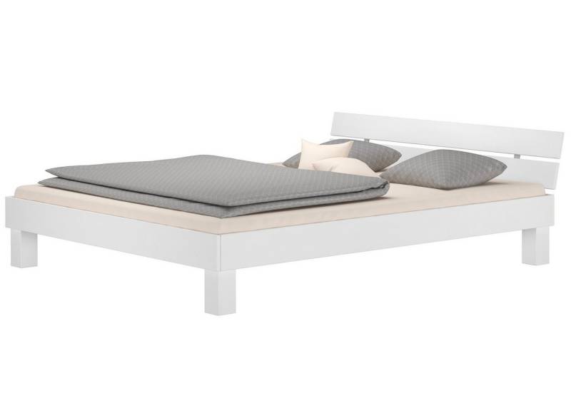 ERST-HOLZ Bett Ehebett Buche Kingsize-bett Futonbett massiv waschweiß 180x200, Buchewaschweiß von ERST-HOLZ