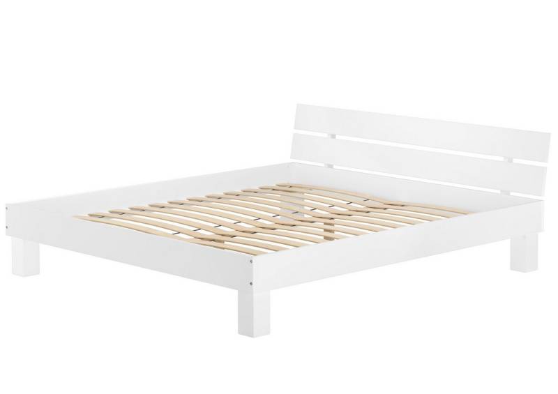 ERST-HOLZ Bett Ehebett Buche Kingsize-Bett Futonbett Massiv Waschweiß 180 x 200, Buchewaschweiß von ERST-HOLZ