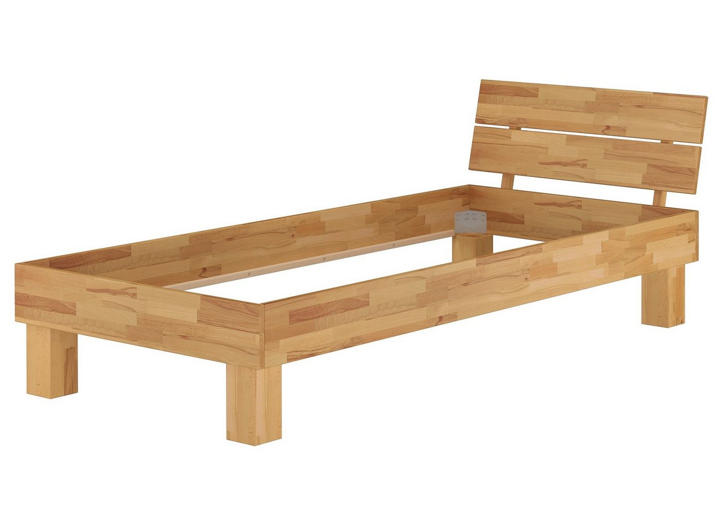 ERST-HOLZ Bett Einzelbett Buche Massiv 100 x 200 mit Rost, Buchefarblos lackiert ERST-HOLZ Bett Einzelbett Buche Massiv 100 x 200 mit Rost, Buchefarblos lackiert von ERST-HOLZ
