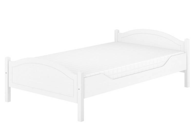 ERST-HOLZ Bett Einzelbett für Jugendliche oder Erwachsene Kiefer weiß, Kieferwaschweiß ERST-HOLZ Bett Einzelbett für Jugendliche oder Erwachsene Kiefer weiß, Kieferwaschweiß von ERST-HOLZ