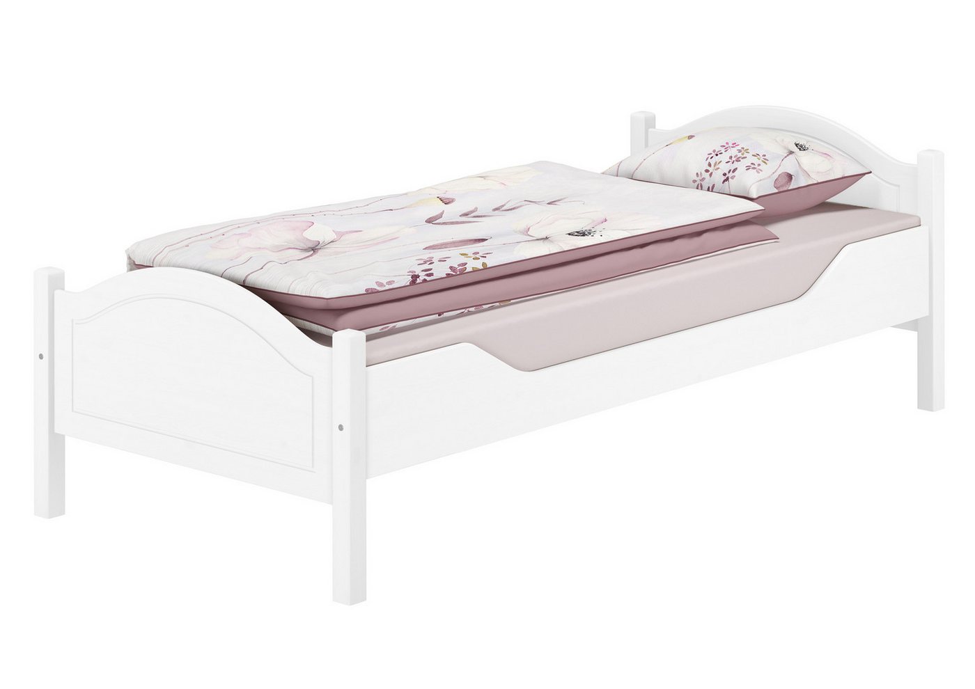 ERST-HOLZ Bett Einzelbett 90 x 200 für Jugendliche oder Erwachsene Kiefer Weiß, Kieferwaschweiß ERST-HOLZ Bett Einzelbett 90 x 200 für Jugendliche oder Erwachsene Kiefer Weiß, Kieferwaschweiß von ERST-HOLZ