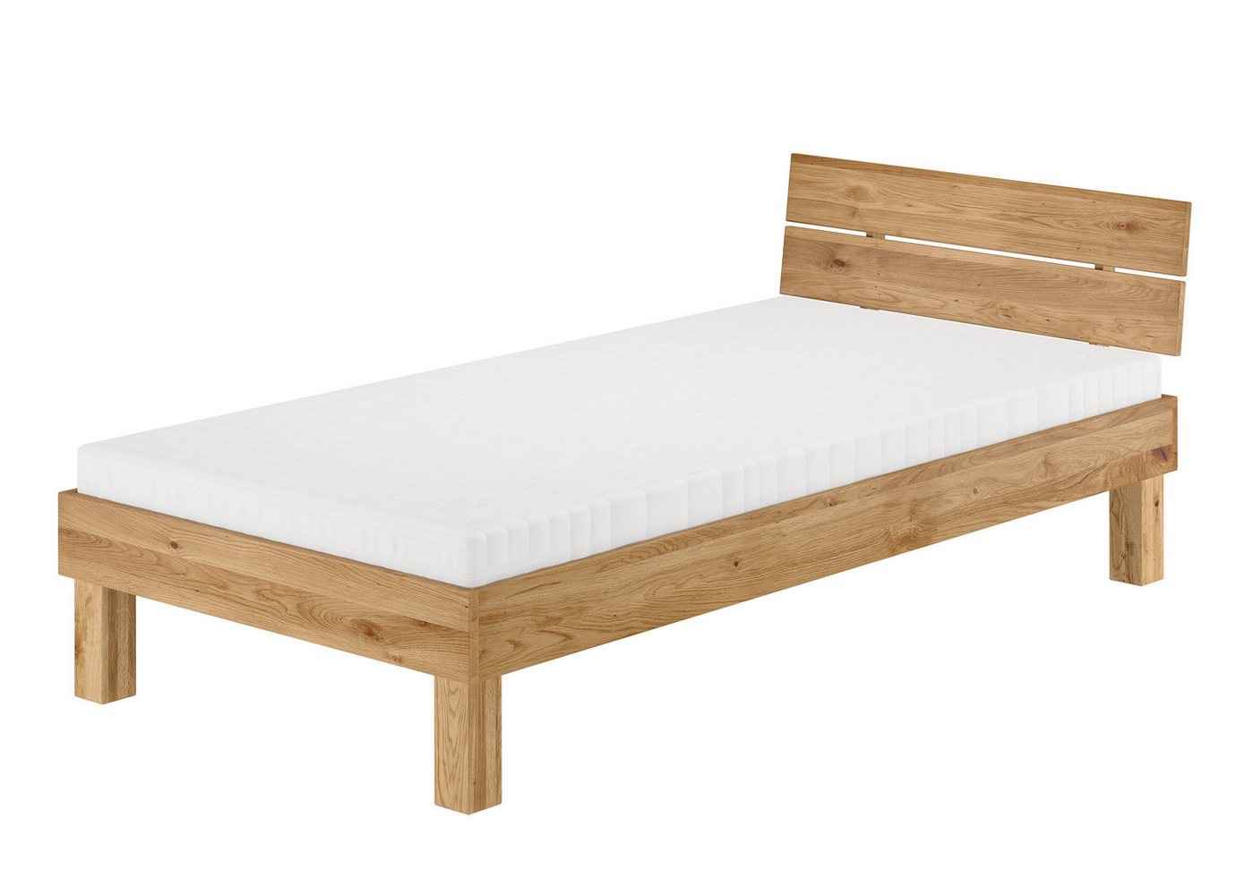 ERST-HOLZ Bett Massivholzbett Einzelbett Singlebett Holzbett Eiche Geölt, Eichegeölt ERST-HOLZ Bett Massivholzbett Einzelbett Singlebett Holzbett Eiche Geölt, Eichegeölt von ERST-HOLZ