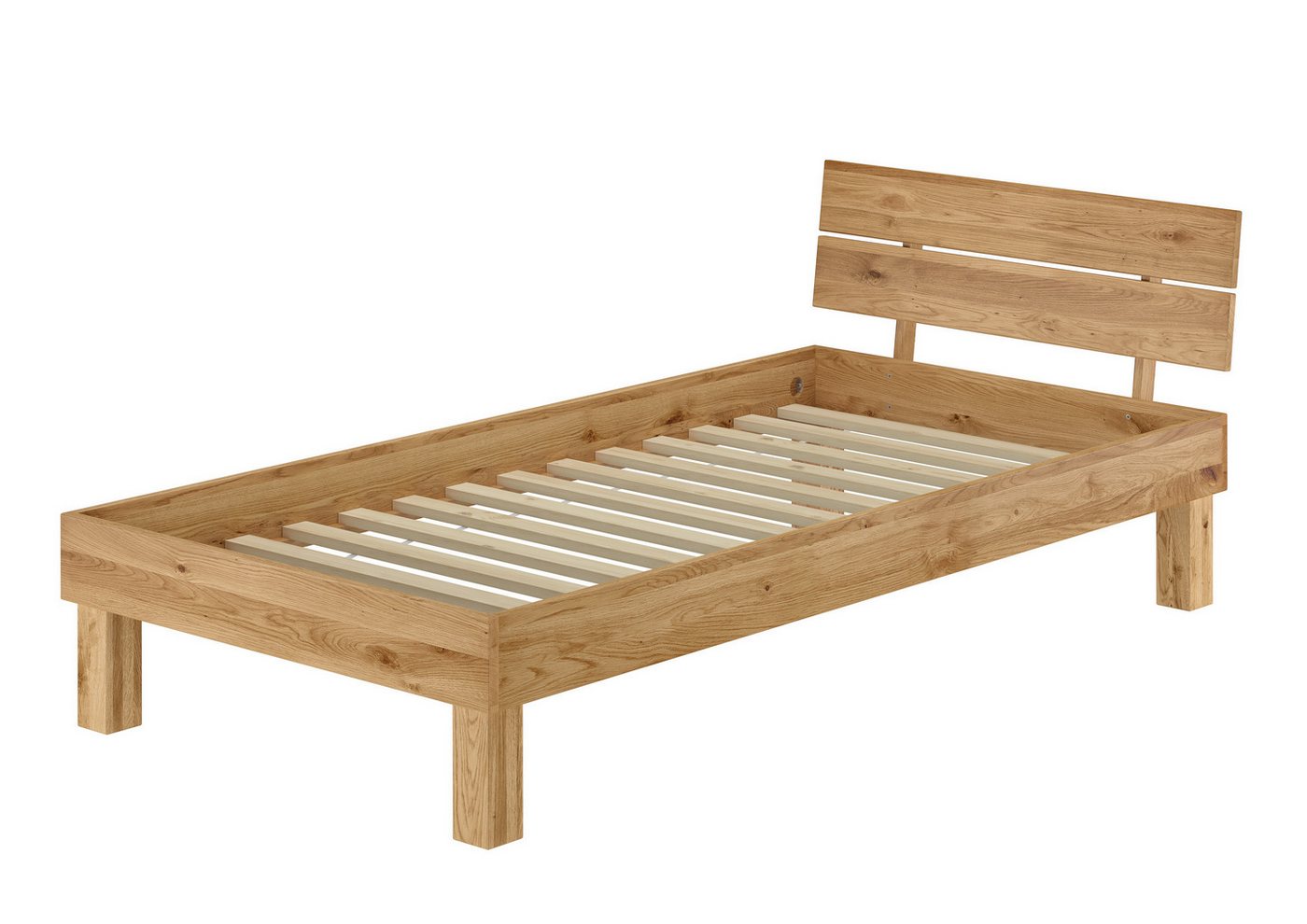 ERST-HOLZ Bett Massivholzbett Einzelbett Singlebett Holzbett Eiche Geölt, Eichegeölt ERST-HOLZ Bett Massivholzbett Einzelbett Singlebett Holzbett Eiche Geölt, Eichegeölt von ERST-HOLZ