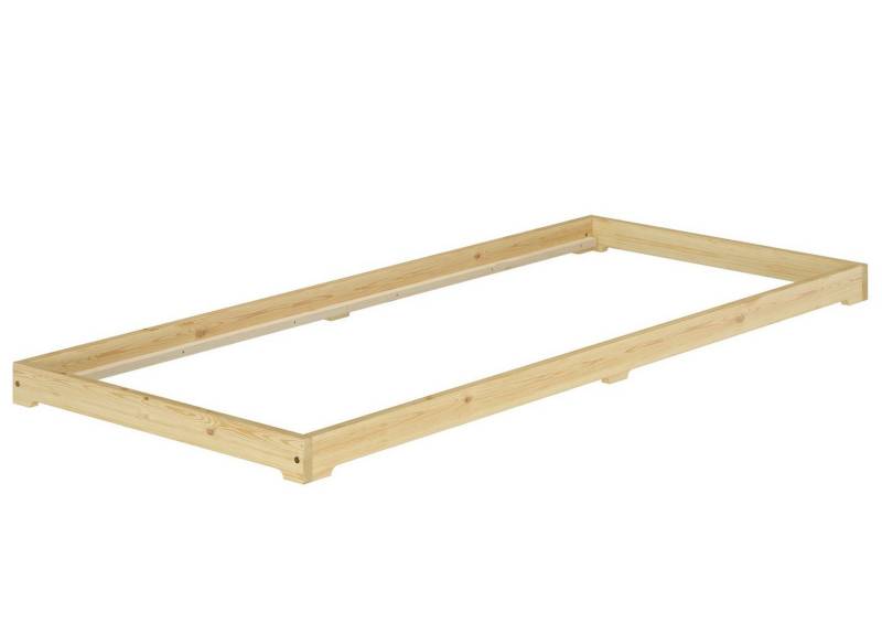 ERST-HOLZ Bett Studentenbett Futon Extra Niedriges Holzbett 80 x 200 cm Kiefer Massiv, Kieferfarblos lackiert ERST-HOLZ Bett Studentenbett Futon Extra Niedriges Holzbett 80 x 200 cm Kiefer Massiv, Kieferfarblos lackiert von ERST-HOLZ