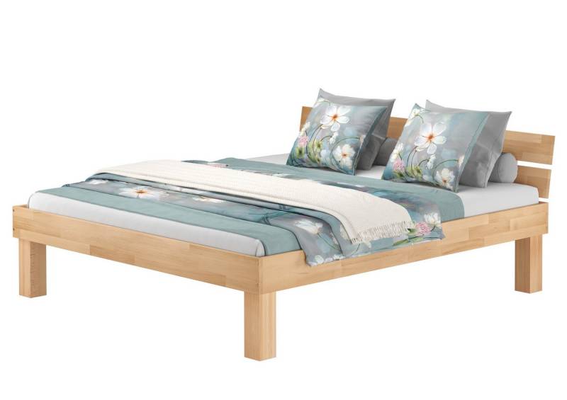 ERST-HOLZ Bett Überlanges Bett Buche mit Zweierlei Füßen Wählbare Breite ohne Rost, Buchefarblos lackiert ERST-HOLZ Bett Überlanges Bett Buche mit Zweierlei Füßen Wählbare Breite ohne Rost, Buchefarblos lackiert von ERST-HOLZ