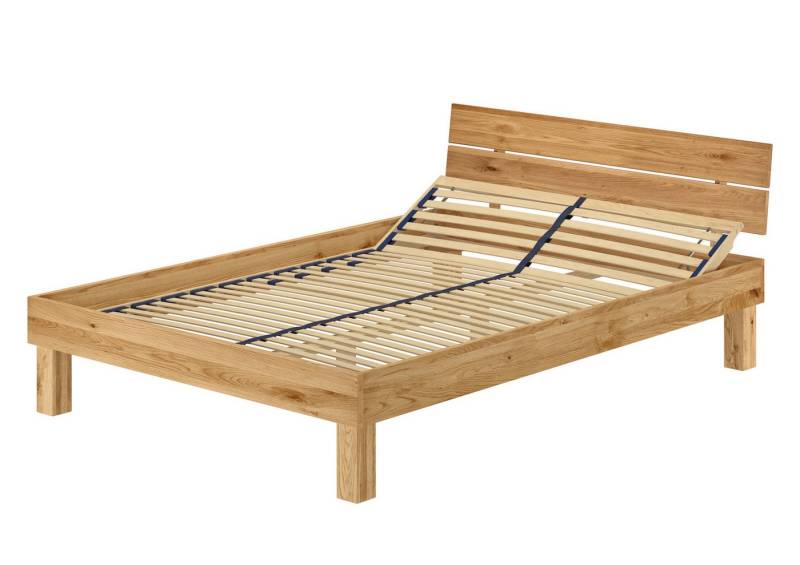 ERST-HOLZ Bett Vollholzbett Massivholzbett Doppelbett 140x200 cm Eiche Geölt, Eichegeölt ERST-HOLZ Bett Vollholzbett Massivholzbett Doppelbett 140x200 cm Eiche Geölt, Eichegeölt von ERST-HOLZ