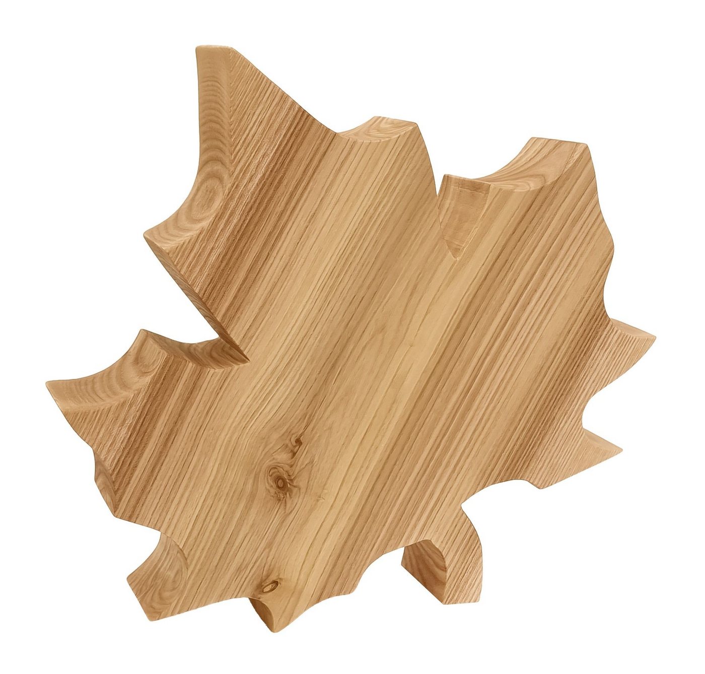 ERST-HOLZ Dekoobjekt Herbstdekoration Ahornblatt Holzblatt aus Esche optionale Größe von ERST-HOLZ