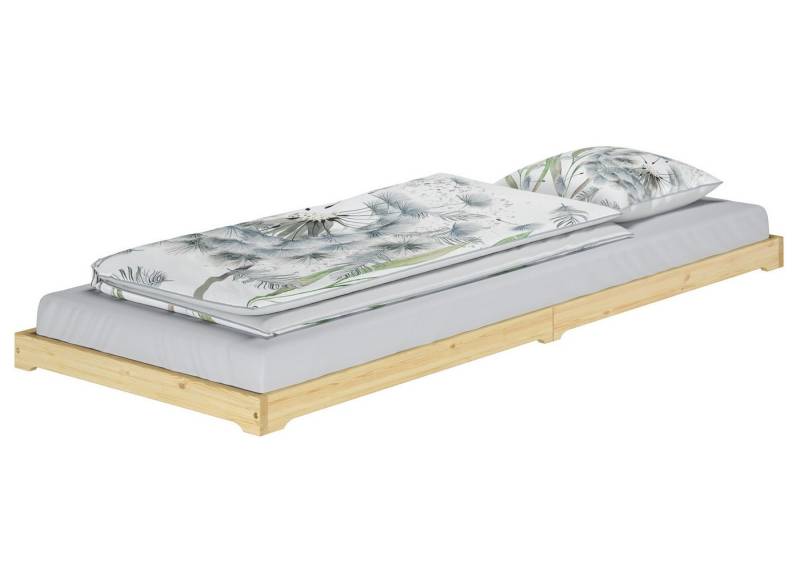 ERST-HOLZ Einzelbett Niedriges Echtholzbett Flachbett 100 x 220 cm Kiefer Massivholz, Kieferfarblos lackiert ERST-HOLZ Einzelbett Niedriges Echtholzbett Flachbett 100 x 220 cm Kiefer Massivholz, Kieferfarblos lackiert von ERST-HOLZ