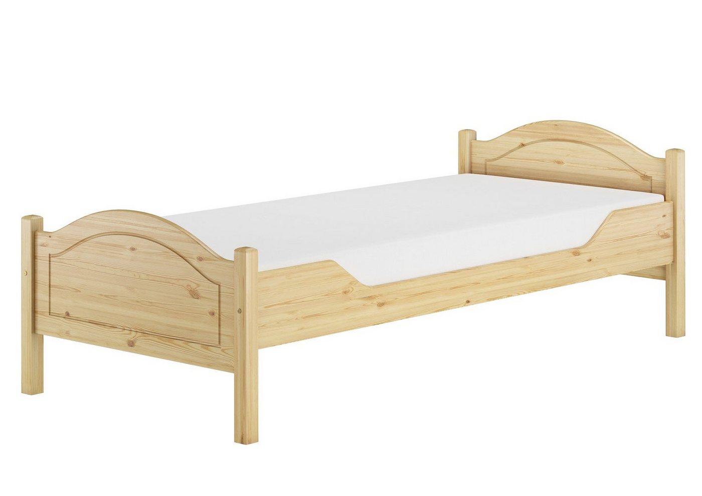 ERST-HOLZ Einzelbett Überlanges Einzelbett 100 x 220 Kiefer Massivholz Landhausstil, Kieferfarblos lackiert ERST-HOLZ Einzelbett Überlanges Einzelbett 100 x 220 Kiefer Massivholz Landhausstil, Kieferfarblos lackiert von ERST-HOLZ
