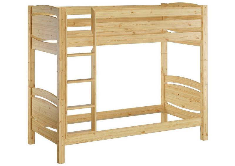 ERST-HOLZ Etagenbett Stockbett 90 x 200 Kiefer Massiv ohne Lattenrost von ERST-HOLZ