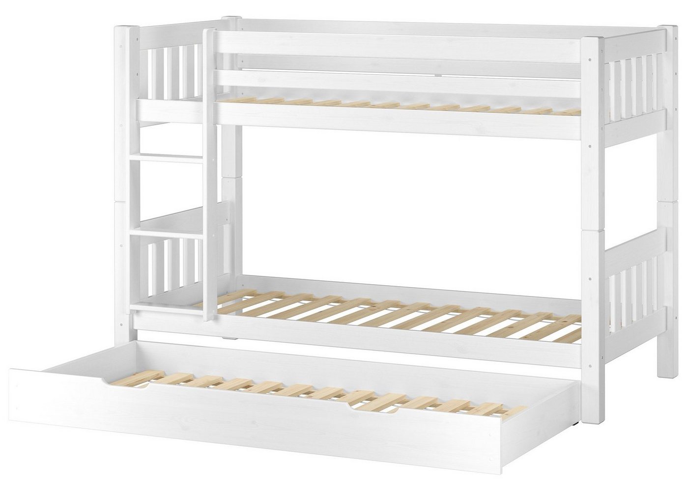ERST-HOLZ Etagenbett Hochbett Kinderetagenbett aus Kiefer in Weiß 3 Rollroste Zusatzbett ERST-HOLZ Etagenbett Hochbett Kinderetagenbett aus Kiefer in Weiß 3 Rollroste Zusatzbett von ERST-HOLZ
