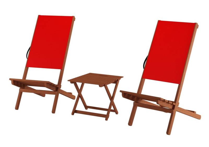 ERST-HOLZ Gartenliege Partystuhl-Set Wikingerstuhl Lagerfeuerstuhl Set Wählbar von ERST-HOLZ