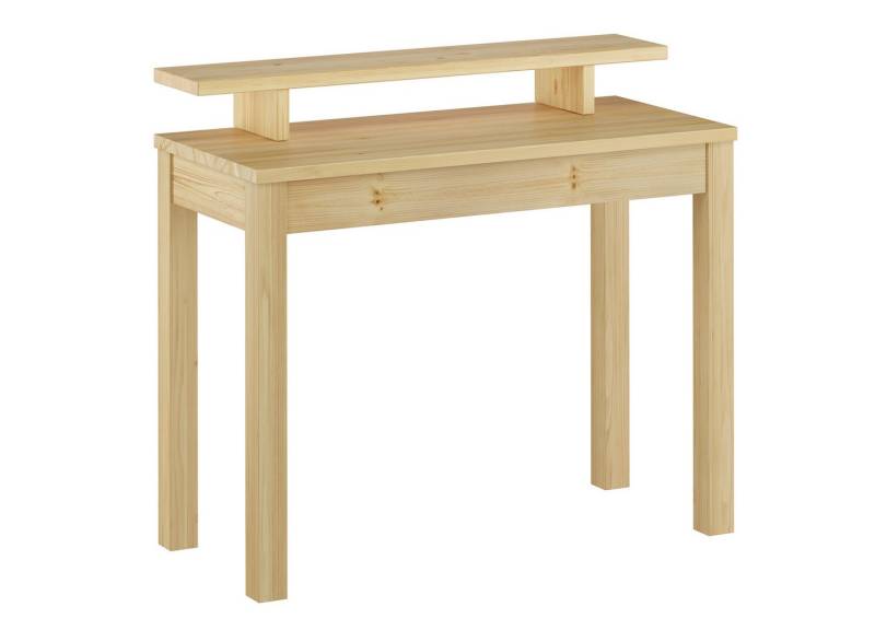 ERST-HOLZ Schminktisch Bürotisch 100 x 45 x 76 mit Extra Exhöhung Kiefernholztisch-Set von ERST-HOLZ