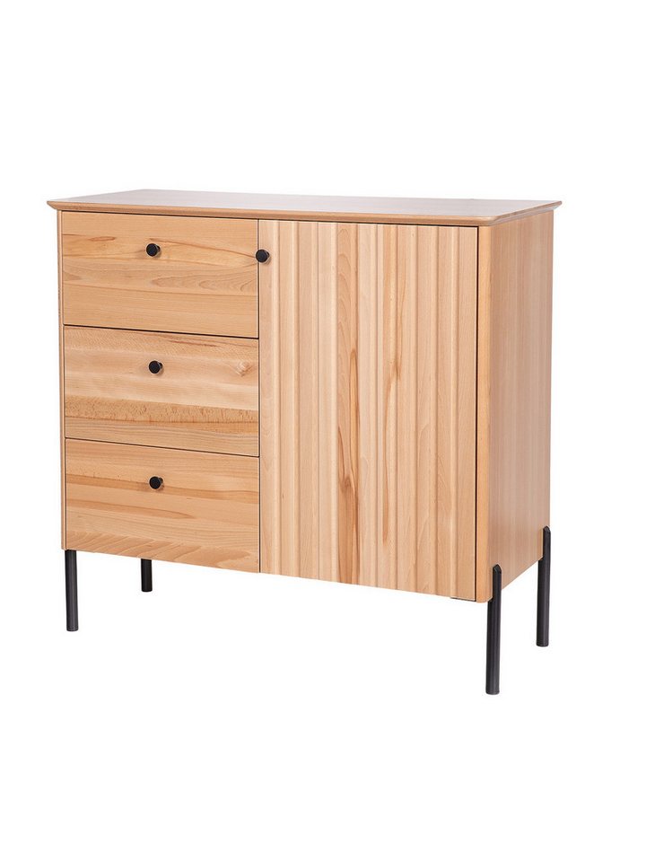 ERST-HOLZ Sideboard Moderner Schrank Kommode Sideboard 3 Schubladen und Tür, 90.51-15 Kommode Sideboard 3 Schubladen und eine TürKernbuche natur ERST-HOLZ Sideboard Moderner Schrank Kommode Sideboard 3 Schubladen und Tür, 90.51-15 Kommode Sideboard 3 Schubladen und eine TürKernbuche natur von ERST-HOLZ