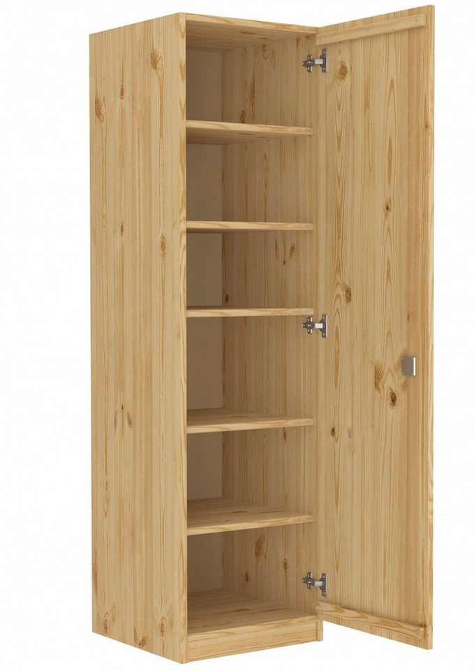 ERST-HOLZ Spind Holzschrank Kiefer Massiv Spind mit Fächer von ERST-HOLZ