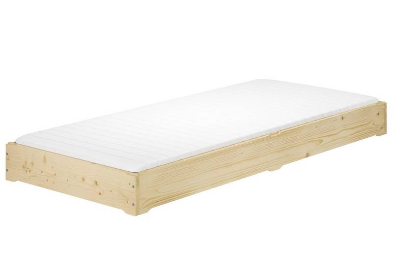 ERST-HOLZ Stapelbett Bettrahmen Funktionsbett Massivholzbett Fichte Geölt 80 x 200 von ERST-HOLZ
