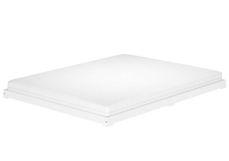 ERST-HOLZ Bett Doppelbett Extra Flach 160 x 200 cm Massivholz Weiß, Kieferwaschweiß ERST-HOLZ Bett Doppelbett Extra Flach 160 x 200 cm Massivholz Weiß, Kieferwaschweiß von ERST-HOLZ