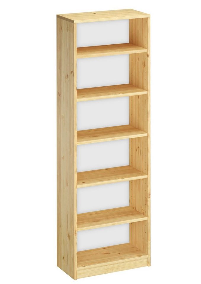 ERST-HOLZ Wandregal Bücherregal verschiedene Farben Kiefer Massivholz 180x60 von ERST-HOLZ