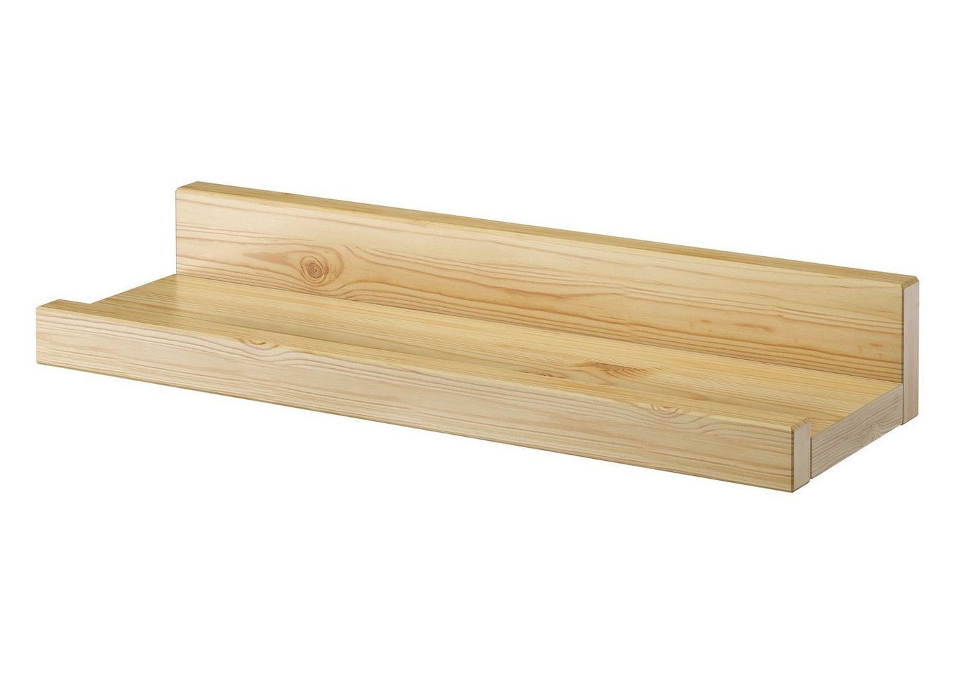 ERST-HOLZ Wandregal Wandregal 50 Massivholz Kiefer Fotoleiste für Bilder und Deko von ERST-HOLZ