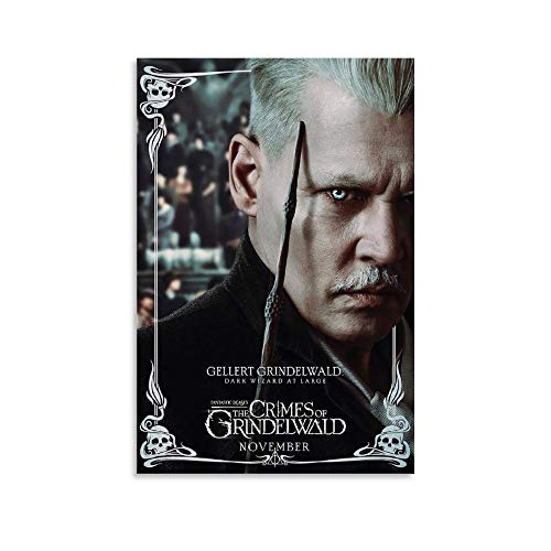 ERTYC Filmposter "Fantastic Beasts The Crimes of Grindelwald", dekoratives Gemälde, Leinwand, Wandkunst, Wohnzimmer, Poster, Schlafzimmer, Gemälde, 60 x 90 cm von ERTYC