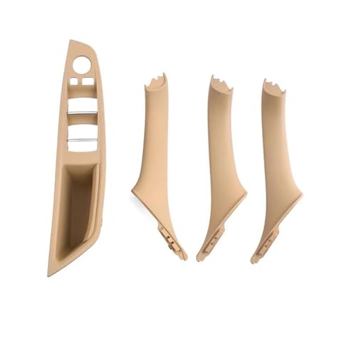 ERUEUBGRM Innenraum Vordertür Armlehnenverkleidung Verkleidung Ziehgriff Set Für 5er F10 / F11 / F18 520 523 525 528 530 535 2010-2017 Türinnengriffe(Beige LHD 4PCS) von ERUEUBGRM