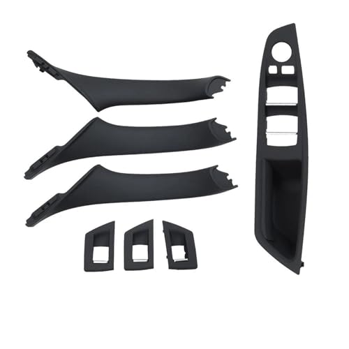ERUEUBGRM LHD RHD Auto Innentür Armlehne Innen Ziehgriff Set Für 5er F10 F11 F18 520i 523i 525i 528i 530i 535i 540i 2010-2017 Türinnengriffe(RHD SCHWARZ) von ERUEUBGRM