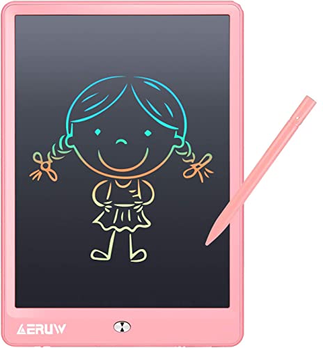 LCD Schreibtafel 10 Zoll Maltafel Löschbare Elektronische Digitale Zeichenblock Doodle Board für Kinder, Schreibplatte Papierlos Grafiktablet Das Geschenke Kinder Geschenk Zeichentafel -Rosa von ERUW