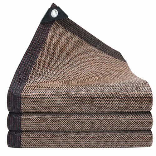 Anti-UV-Netzwerk, Shade Fabric HDPE Brown Multiple Sizes(2.0x7.0 m/6.6x23 ft) von ERVDKXCOI