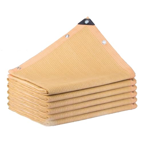 Anti-UV-Netzwerk, Sunshade Net 80% Sunblock HDPE Beige Multiple Sizes(5.0x13.0 m/16.4x42.7 ft) von ERVDKXCOI