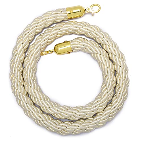 Massenkontrolle Barrieren Schlangen an Seilen, Absperrseil 4/5/6 Fuß, Kontrollseil for Warteschlangenteiler)(Large,2m (6.5 ft)) von ERVDKXCOI