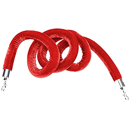 Massenkontrolle Barrieren Schlangen an Seilen, Absperrseil aus Samt, grün, Absperrung for Menschenmengen, for Absperrpfosten, Warteschlangenstangen mit Metallhaken(E,0.9m/3ft/36in) von ERVDKXCOI