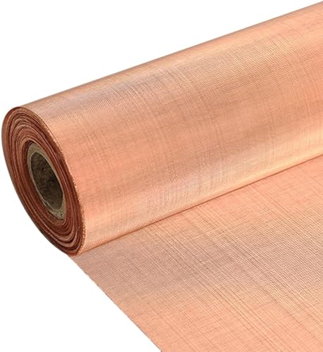 Messing aus Metallfasern, Copper Wire Mesh Screen 10-200 Mesh Pure Copper Purple 1m Width For Filtration(80 Mesh 1x1m) von ERVDKXCOI