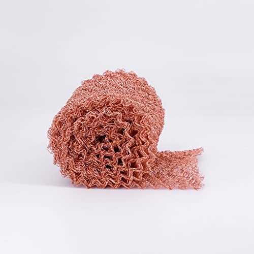 Messing aus Metallfasern, Copper Wire Mesh Screen 4 Wires Woven 100mm Width Multiple Lengths(7 Meters) von ERVDKXCOI