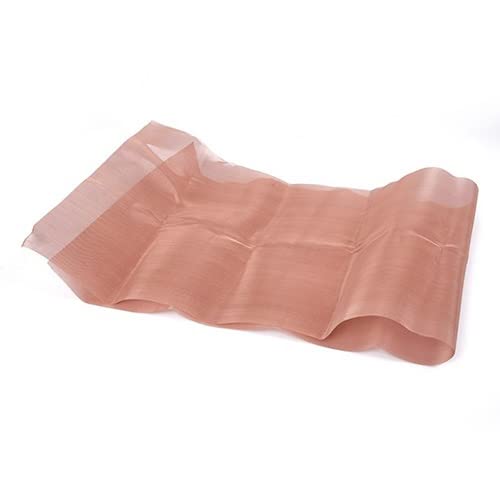 Messing aus Metallfasern, Copper Woven Wire Mesh Screen Filter Fabric 10-200 Mesh Multiple Sizes(30x90cm,10 Mesh) von ERVDKXCOI