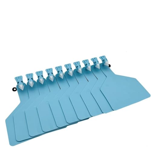 Nummern der Tiere Ohrmarke, TPU Livestock Ear Tag 7.7cm x 11cm for Cows Pigs Sheep Multicolor Multiple Pack Sizes(Blu,100pcs) von ERVDKXCOI