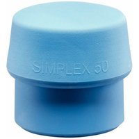 Schonhammerkopf simplex Kopf-Ø 40 mm TPE-soft blau weich von Halder