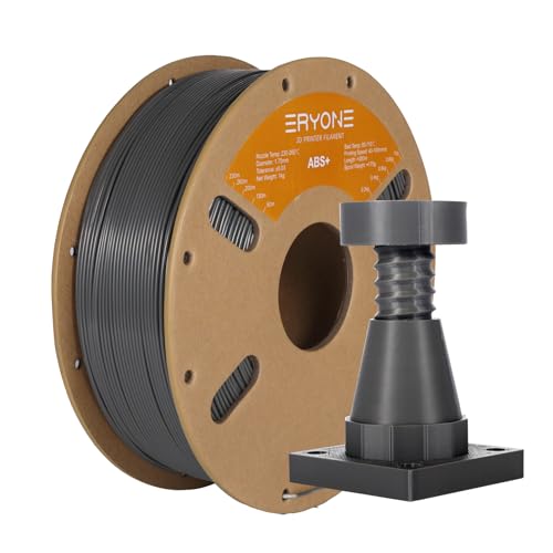 ERYONE Engineering Filament, 1.75 mm 3D Printing Filament, Dimensional Accuracy +/- 0.03mm, Fit Most FDM 3D Printers, ABS Plus Grey 1kg Spool (2.2LBS) von ERYONE